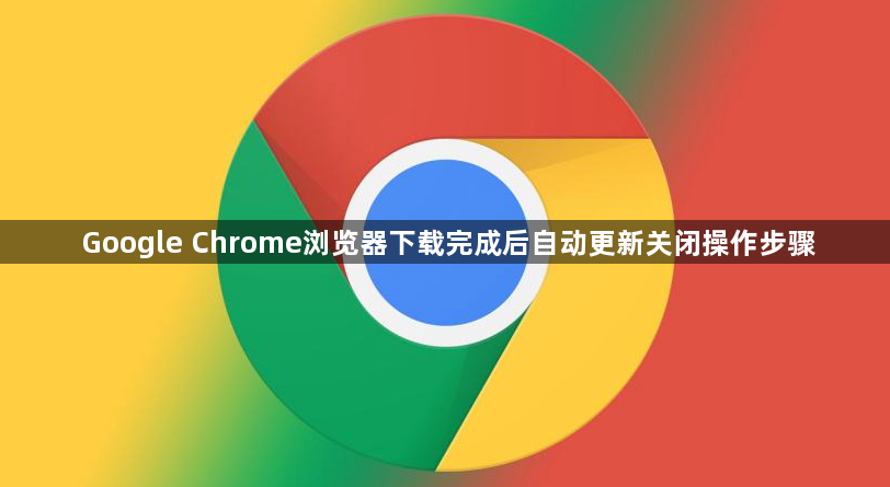 Google Chrome浏览器下载完成后自动更新关闭操作步骤1