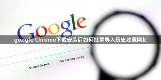 google Chrome下载安装后如何批量导入历史收藏网址1