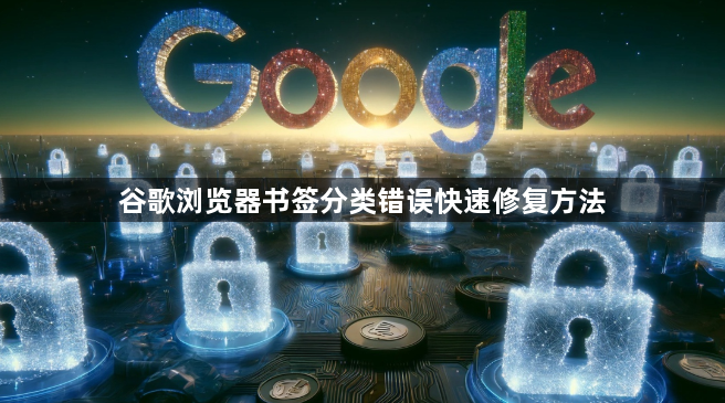 谷歌浏览器书签分类错误快速修复方法1