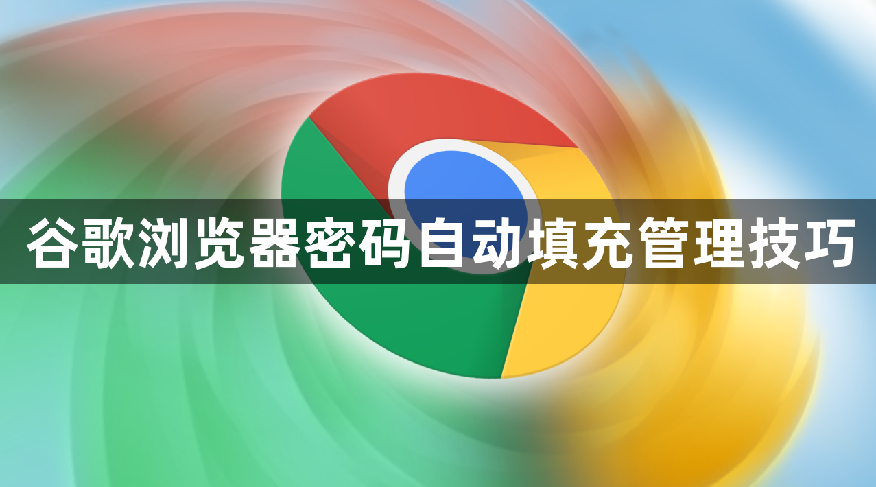 谷歌浏览器密码自动填充管理技巧1
