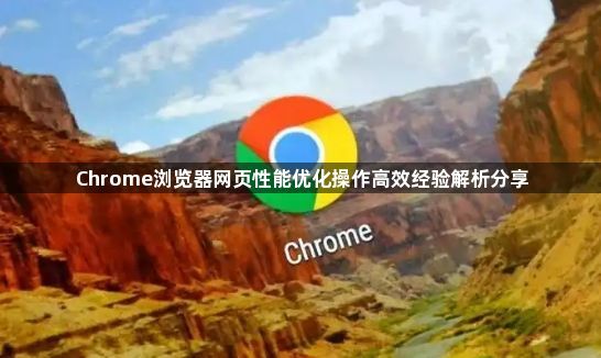 Chrome浏览器网页性能优化操作高效经验解析分享1