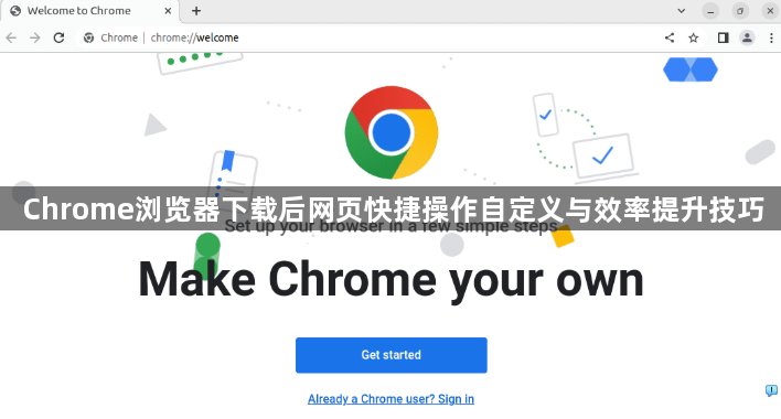 Chrome浏览器下载后网页快捷操作自定义与效率提升技巧1