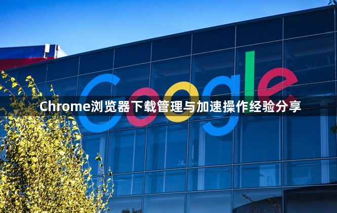 Chrome浏览器下载管理与加速操作经验分享1