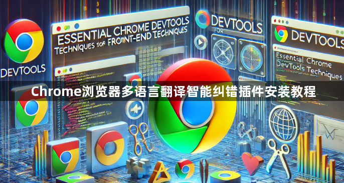 Chrome浏览器多语言翻译智能纠错插件安装教程1