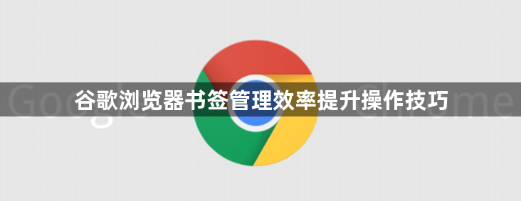 谷歌浏览器书签管理效率提升操作技巧1