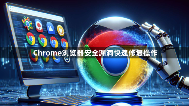 Chrome浏览器安全漏洞快速修复操作1