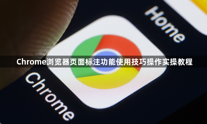 Chrome浏览器页面标注功能使用技巧操作实操教程1