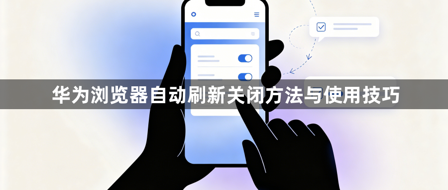 华为浏览器自动刷新关闭方法与使用技巧1