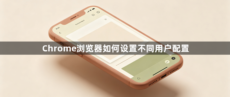Chrome浏览器如何设置不同用户配置1