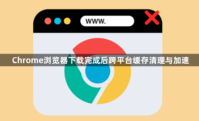 Chrome浏览器下载完成后跨平台缓存清理与加速1