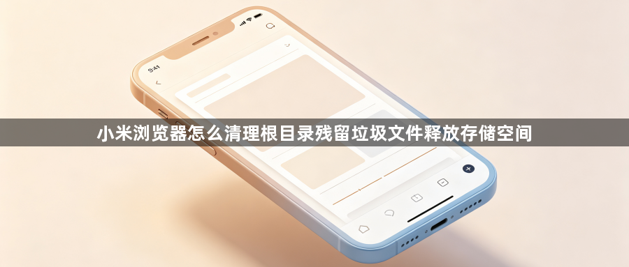 小米浏览器怎么清理根目录残留垃圾文件释放存储空间1