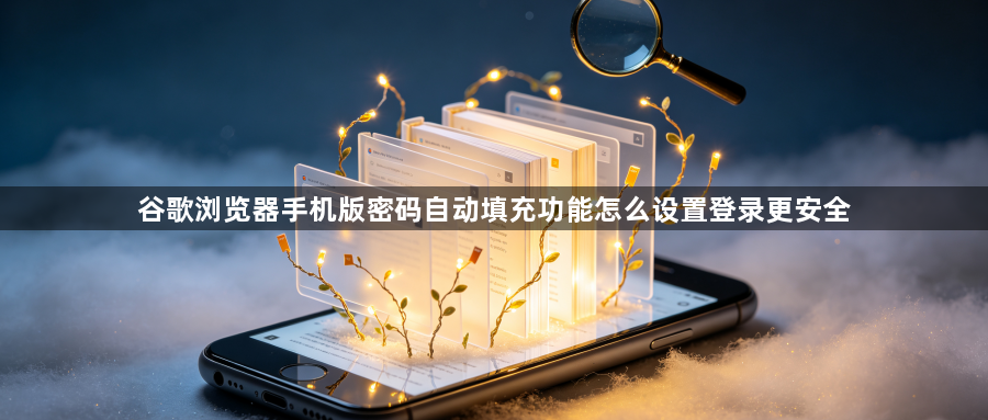 谷歌浏览器手机版密码自动填充功能怎么设置登录更安全1