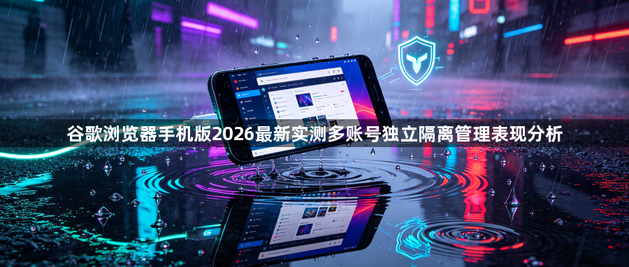谷歌浏览器手机版2026最新实测多账号独立隔离管理表现分析1