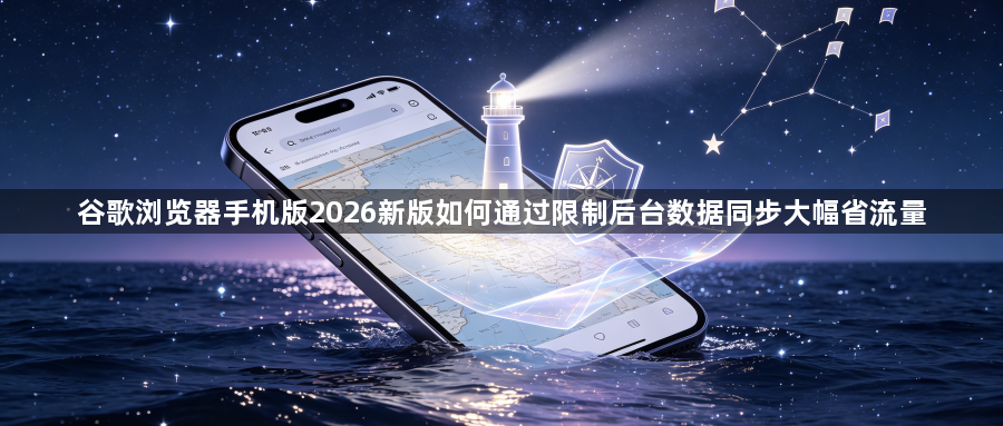谷歌浏览器手机版2026新版如何通过限制后台数据同步大幅省流量1