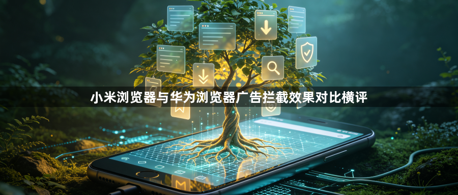 小米浏览器与华为浏览器广告拦截效果对比横评1