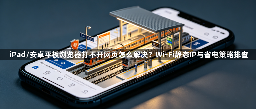 iPad/安卓平板浏览器打不开网页怎么解决？Wi-Fi静态IP与省电策略排查1