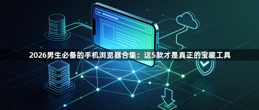2026男生必备的手机浏览器合集:这5款才是真正的宝藏工具1
