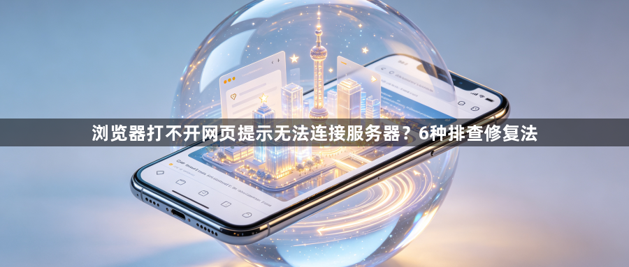 浏览器打不开网页提示无法连接服务器？6种排查修复法1