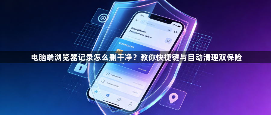 电脑端浏览器记录怎么删干净？教你快捷键与自动清理双保险1