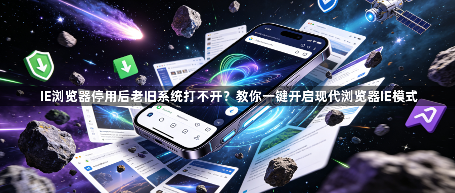 IE浏览器停用后老旧系统打不开?教你一键开启现代浏览器IE模式1