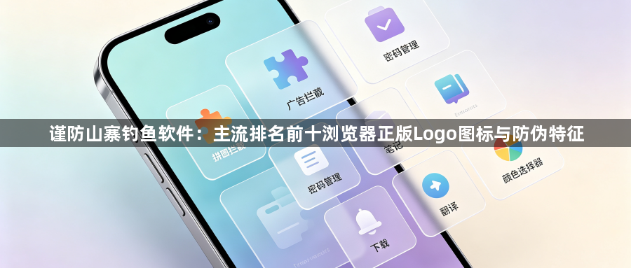 谨防山寨钓鱼软件:主流排名前十浏览器正版Logo图标与防伪特征1