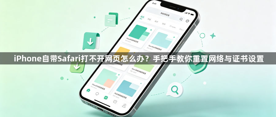 iPhone自带Safari打不开网页怎么办？手把手教你重置网络与证书设置1