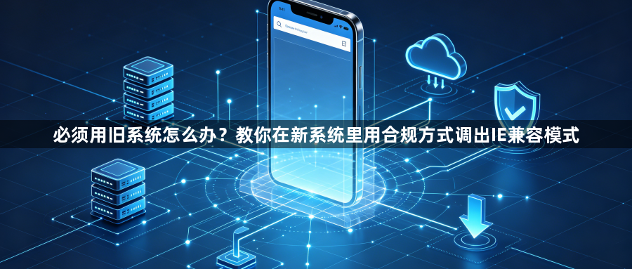 必须用旧系统怎么办？教你在新系统里用合规方式调出IE兼容模式1