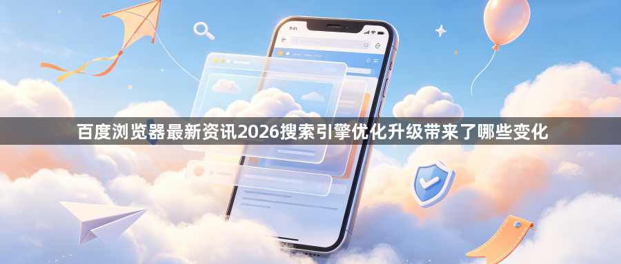 百度浏览器最新资讯2026搜索引擎优化升级带来了哪些变化1