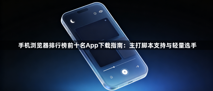 手机浏览器排行榜前十名App下载指南：主打脚本支持与轻量选手1
