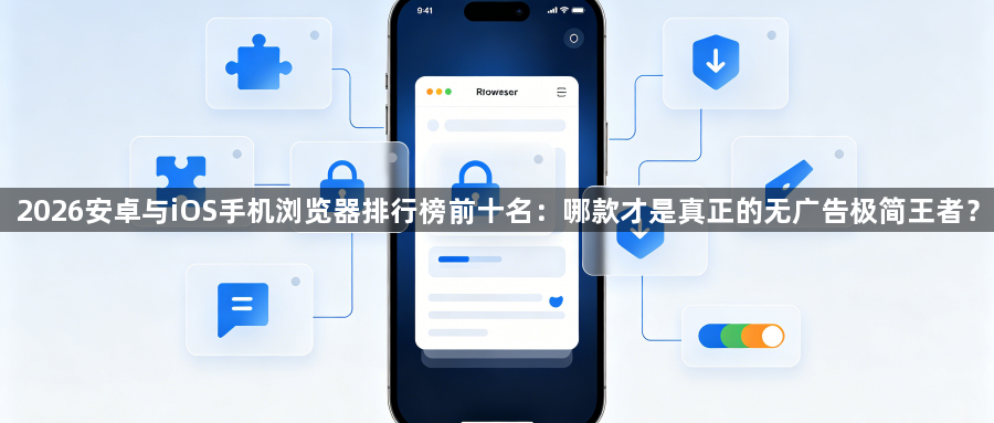 2026安卓与iOS手机浏览器排行榜前十名：哪款才是真正的无广告极简王者？1