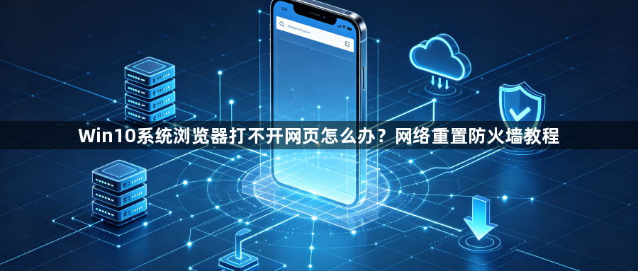 Win10系统浏览器打不开网页怎么办？网络重置防火墙教程1